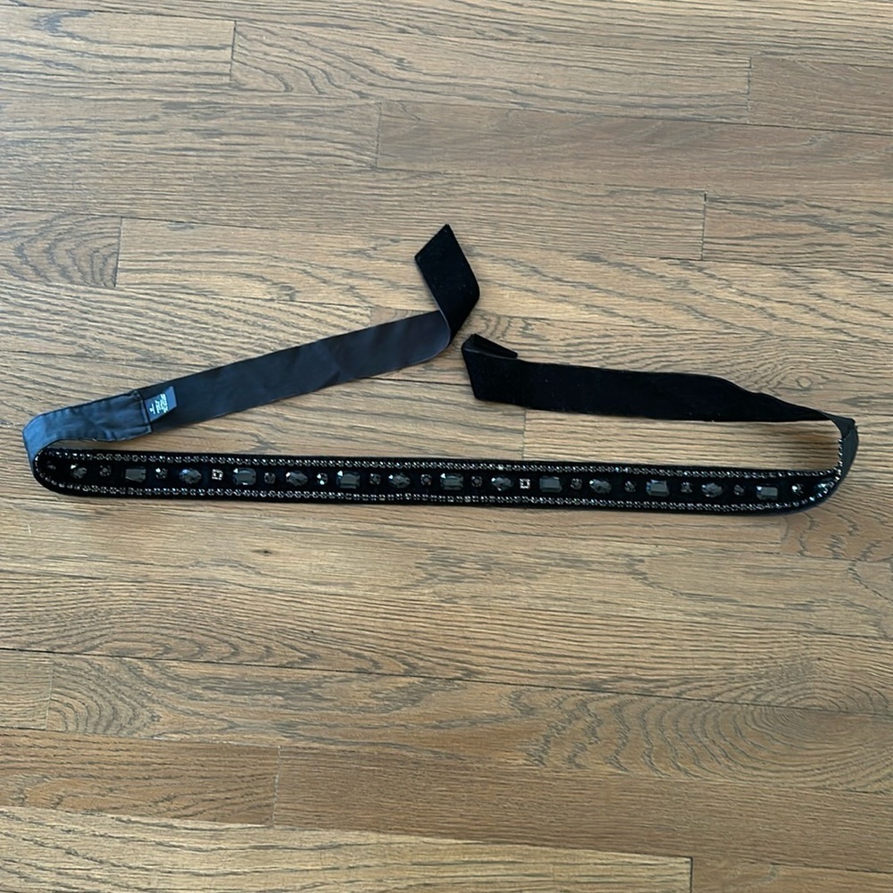 Banana Republic Beaded Black Belt - Size Medium